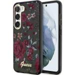 Carcasa Guess Flower Collection compatibila cu Samsung Galaxy S23, Khaki 4 - lerato.ro