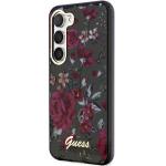 Carcasa Guess Flower Collection compatibila cu Samsung Galaxy S23, Khaki 3 - lerato.ro