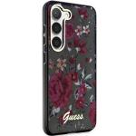 Carcasa Guess Flower Collection compatibila cu Samsung Galaxy S23, Khaki 5 - lerato.ro