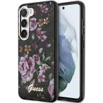 Carcasa Guess Flower Collection compatibila cu Samsung Galaxy S23, Negru 4 - lerato.ro