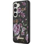 Carcasa Guess Flower Collection compatibila cu Samsung Galaxy S23, Negru 3 - lerato.ro