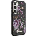 Carcasa Guess Flower Collection compatibila cu Samsung Galaxy S23, Negru 5 - lerato.ro