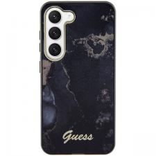 Carcasa Guess Golden Marble Collection compatibila cu Samsung Galaxy S23, Negru