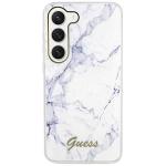 Carcasa Guess Marble Collection compatibila cu Samsung Galaxy S23, Alb 2 - lerato.ro