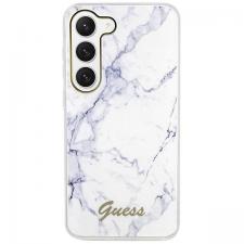 Carcasa Guess Marble Collection compatibila cu Samsung Galaxy S23, Alb