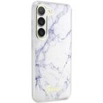 Carcasa Guess Marble Collection compatibila cu Samsung Galaxy S23, Alb 5 - lerato.ro