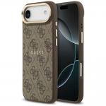 Carcasa Guess 4G PU Classic Logo cu MagSafe compatibila cu iPhone 17 Air, Maro 4 - lerato.ro