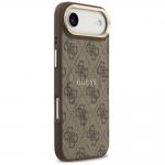 Carcasa Guess 4G PU Classic Logo cu MagSafe compatibila cu iPhone 17 Air, Maro 5 - lerato.ro