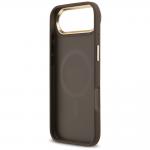 Carcasa Guess 4G PU Classic Logo cu MagSafe compatibila cu iPhone 17 Air, Maro 8 - lerato.ro