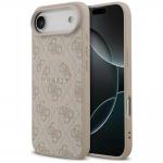 Carcasa Guess 4G Ring Classic Logo cu MagSafe compatibila cu iPhone 17 Air, Roz 4 - lerato.ro