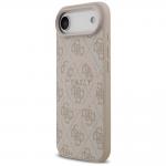 Carcasa Guess 4G Ring Classic Logo cu MagSafe compatibila cu iPhone 17 Air, Roz 3 - lerato.ro