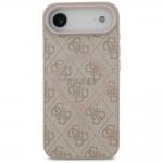 Carcasa Guess 4G Ring Classic Logo cu MagSafe compatibila cu iPhone 17 Air, Roz 2 - lerato.ro