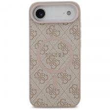 Carcasa Guess 4G Ring Classic Logo cu MagSafe compatibila cu iPhone 17 Air, Roz