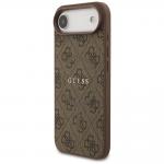 Carcasa Guess 4G Ring Classic Logo cu MagSafe compatibila cu iPhone 17 Air, Maro 3 - lerato.ro