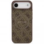 Carcasa Guess 4G Ring Classic Logo cu MagSafe compatibila cu iPhone 17 Air, Maro 2 - lerato.ro