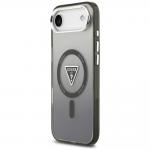 Carcasa Guess IML Gradient Triangle Logo cu MagSafe compatibila cu iPhone 17 Air, Negru 3 - lerato.ro