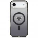 Carcasa Guess IML Gradient Triangle Logo cu MagSafe compatibila cu iPhone 17 Air, Negru 2 - lerato.ro