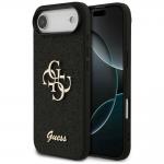 Carcasa Guess Fixed Glitter Big 4G compatibila cu iPhone 17 Air, Negru 4 - lerato.ro