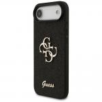 Carcasa Guess Fixed Glitter Big 4G compatibila cu iPhone 17 Air, Negru 3 - lerato.ro