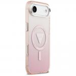 Carcasa Guess IML Gradient Triangle Logo cu MagSafe compatibila cu iPhone 17 Air, Roz 5 - lerato.ro