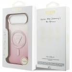 Carcasa Guess IML Gradient Triangle Logo cu MagSafe compatibila cu iPhone 17 Air, Roz 9 - lerato.ro