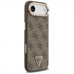 Carcasa Guess 4G Triangle Logo cu MagSafe compatibila cu iPhone 17 Air, Brown 5 - lerato.ro