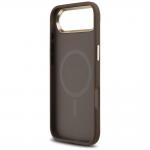 Carcasa Guess 4G Triangle Logo cu MagSafe compatibila cu iPhone 17 Air, Brown 8 - lerato.ro