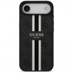 Carcasa Guess 4G Printed Stripes cu MagSafe compatibila cu iPhone 17 Air, Negru 2 - lerato.ro