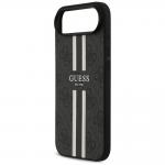 Carcasa Guess 4G Printed Stripes cu MagSafe compatibila cu iPhone 17 Air, Negru 7 - lerato.ro