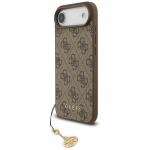 Carcasa Guess 4G Charms Collection cu MagSafe compatibila cu iPhone 17 Air, Maro 3 - lerato.ro
