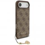 Carcasa Guess 4G Charms Collection cu MagSafe compatibila cu iPhone 17 Air, Maro 4 - lerato.ro