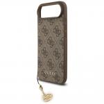 Carcasa Guess 4G Charms Collection cu MagSafe compatibila cu iPhone 17 Air, Maro 6 - lerato.ro