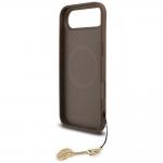 Carcasa Guess 4G Charms Collection cu MagSafe compatibila cu iPhone 17 Air, Maro 7 - lerato.ro