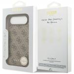 Carcasa Guess 4G Charms Collection cu MagSafe compatibila cu iPhone 17 Air, Maro 8 - lerato.ro