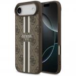Carcasa Guess 4G Printed Stripes cu MagSafe compatibila cu iPhone 17 Air, Maro 4 - lerato.ro