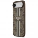 Carcasa Guess 4G Printed Stripes cu MagSafe compatibila cu iPhone 17 Air, Maro 3 - lerato.ro