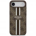 Carcasa Guess 4G Printed Stripes cu MagSafe compatibila cu iPhone 17 Air, Maro 2 - lerato.ro