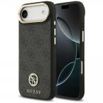 Carcasa Guess 4G Strass Logo cu MagSafe compatibila cu iPhone 17 Air, Negru 4 - lerato.ro