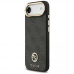 Carcasa Guess 4G Strass Logo cu MagSafe compatibila cu iPhone 17 Air, Negru 3 - lerato.ro