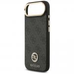 Carcasa Guess 4G Strass Logo cu MagSafe compatibila cu iPhone 17 Air, Negru 7 - lerato.ro