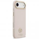 Carcasa Guess Grained Strass Logo cu MagSafe compatibila cu iPhone 17 Air, Roz 5 - lerato.ro