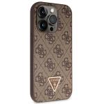 Carcasa Guess Crossbody 4G Metal Logo compatibila cu iPhone 15 Pro Max, Brown 5 - lerato.ro