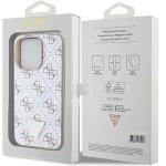 Carcasa Guess 4G Triangle Metal Logo compatibila cu iPhone 15 Pro Max, Alb 9 - lerato.ro