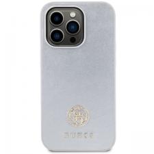 Carcasa Guess 4G Strass Metal Logo compatibila cu iPhone 15 Pro Max, Silver