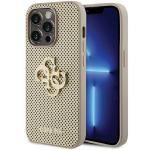 Carcasa Guess Perforated 4G Glitter compatibila cu iPhone 15 Pro Max, Gold 4 - lerato.ro