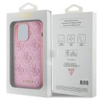 Carcasa Guess Leather 4G Stamped compatibila cu iPhone 15 / 14 / 13, Roz 9 - lerato.ro