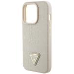 Carcasa Guess Croco Triangle Metal Logo compatibila cu iPhone 15 Pro, Gold 8 - lerato.ro