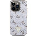 Carcasa Guess 4G Triangle Metal Logo compatibila cu iPhone 15 Pro, Alb 2 - lerato.ro