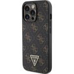 Carcasa Guess 4G Triangle Metal Logo compatibila cu iPhone 15 Pro, Negru 3 - lerato.ro