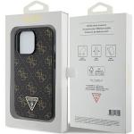 Carcasa Guess 4G Triangle Metal Logo compatibila cu iPhone 15 Pro, Negru 9 - lerato.ro